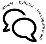 simple logo, black
